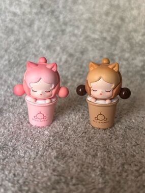 SKULLPANDA Pop Beans | Brown and Pink bubble tea | Taiwan Exclusive Pop Mart